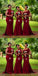 Mismatched Mermaid One Shoulder Sleeveless Popular Cheap Maxi Long Wedding Guest Bridesmaid Dresses,WGM339