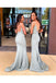 Sexy Mermaid Spaghetti Straps Applique Backless Popular Cheap Maxi Long Wedding Guest Bridesmaid Dresses,WGM248