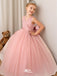 Flower Girls with Bow A-line Princess Gown for Wedding Kids Dress,FGD042