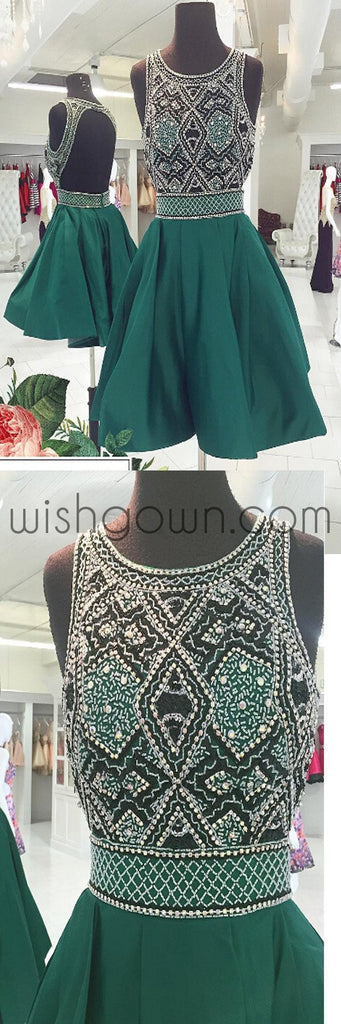 New Arrival vintage open back sparkly unique formal homecoming prom dresses, BD00160