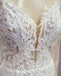 Pretty Elegant Open Back  Lace Long Bridal Dresses WDH019
